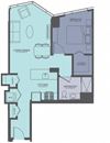 Floor Plan at Moment, Chicago, IL 60611